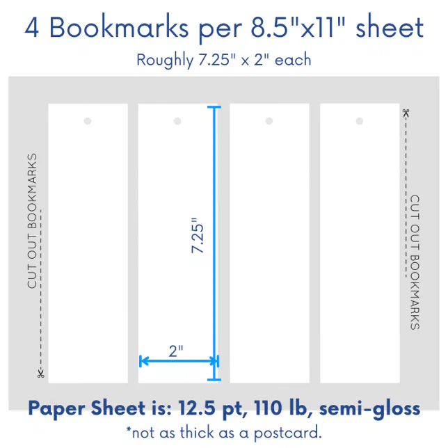 Blank Design Your Own Bookmark Template 