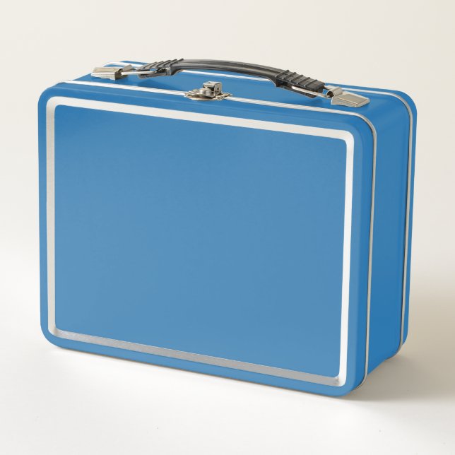 Blank - Design Your Own Custom Personalized Metal  Metal Lunch Box (Front)