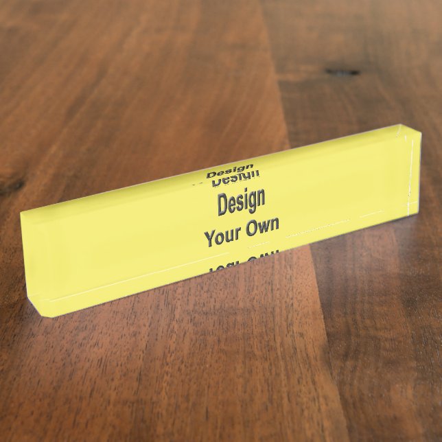 Blank Desk Name Plate (Side)