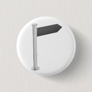 Blank direction arrow sign button