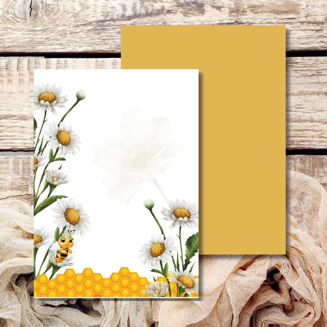 Blank DIY Honey Bee Theme Mama To Bee Invitation (Creator Uploaded)