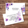 Blank DIY Purple Pink Lavender Flower  Enclosure Card