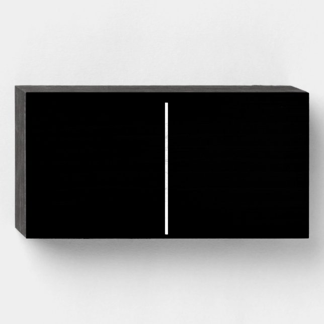Blank Domino Black Wood Box Art (Front Horizontal)
