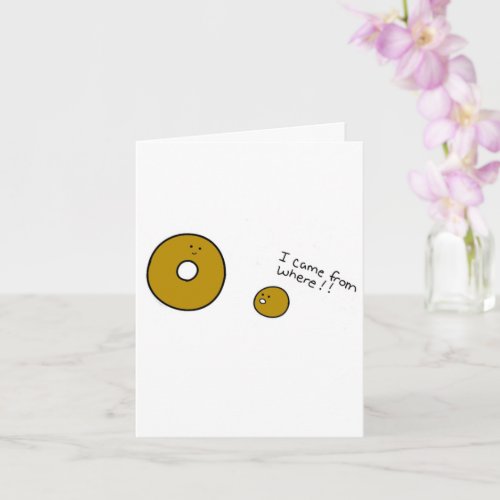 Blank Doughnut Baby Shower Card