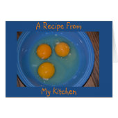 Blank Egg Recipe Card (Front Horizontal)