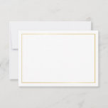 Blank Elegant Gold Wedding Advice Card<br><div class="desc">Add a personal touch to your wedding with an elegant wedding advice and wishes card. This advice card features white blank space with gold border. Perfect for wedding, baby shower, birthday party, bridal shower, bachelorette party and any special occasions. Please note : The foil details are simulated in the artwork....</div>