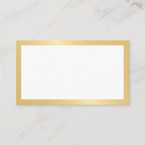 Blank Elegant Gold Wedding Place Card