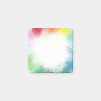 Blank Elegant Modern Template Custom Abstract Art Post-it Notes by art_grande at Zazzle