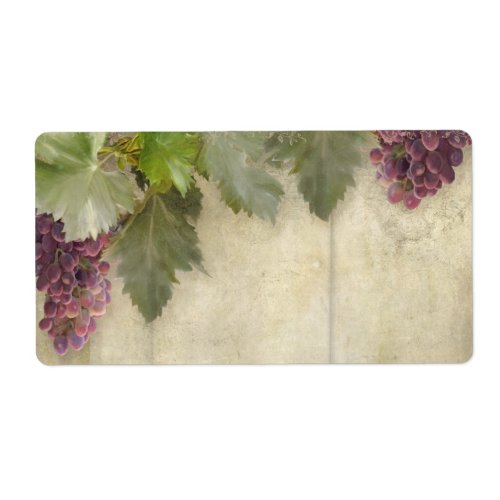 Blank Elegant Rustic Vineyard Winery Fall Wedding Label