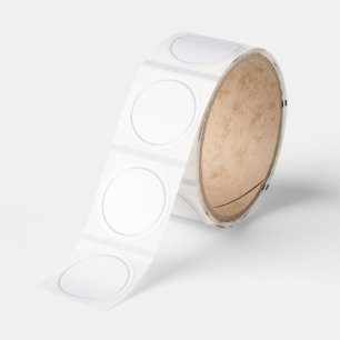 Blank Elegant Silver and White Classic Round Sticker