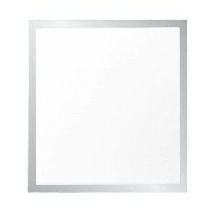 Blank Elegant Silver Notepad