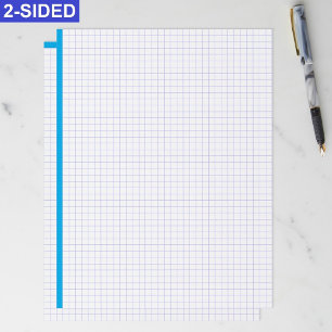 Blank Engineering Graph Paper Sheets (Blue Lines)
