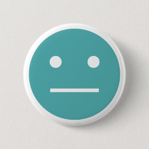 Blank face emoji button