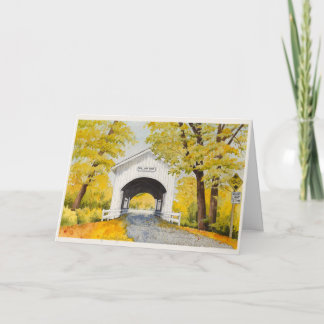 Blank Fall Bridge Card