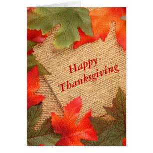 Blank fall textured background cards