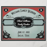 Blank Family Reunion Certificate - Oldest Member<br><div class="desc">At your next family reunion hand out certificates to highlight family accomplishments: Suggestion are: Oldest Family Member, Youngest Family Member, Newlyweds and more. Add some fun categories such as:Night Owl, Family Clown or Best Competitor. Create your own family reunion certificate keepsakes using this vintage art deco design.</div>