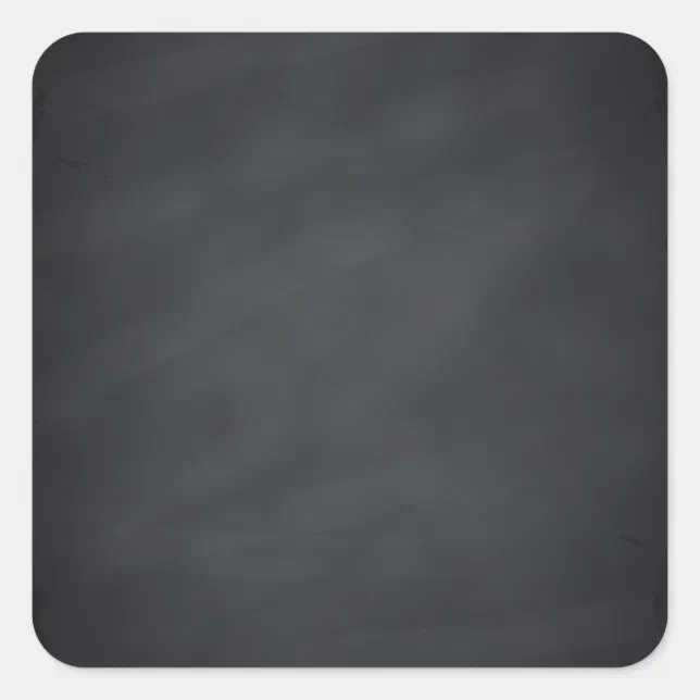 Blank Faux Chalkboard Customize Text Every Package Square Sticker | Zazzle