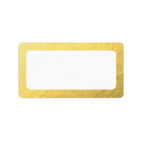 Blank Faux Gold Address