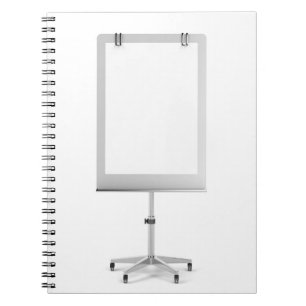 Blank flip chart notebook