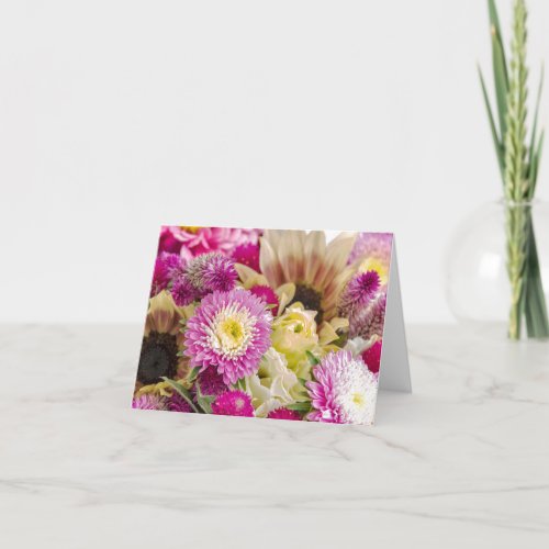 Blank floral design notecards