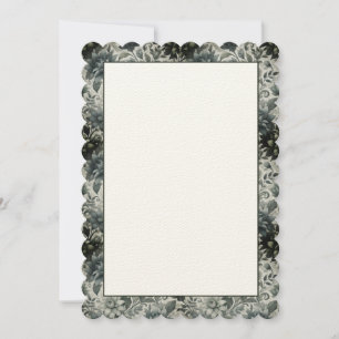 Blank Floral Invitation