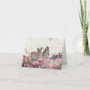 Blank Folded Card: Dearly Loved Thank You Card