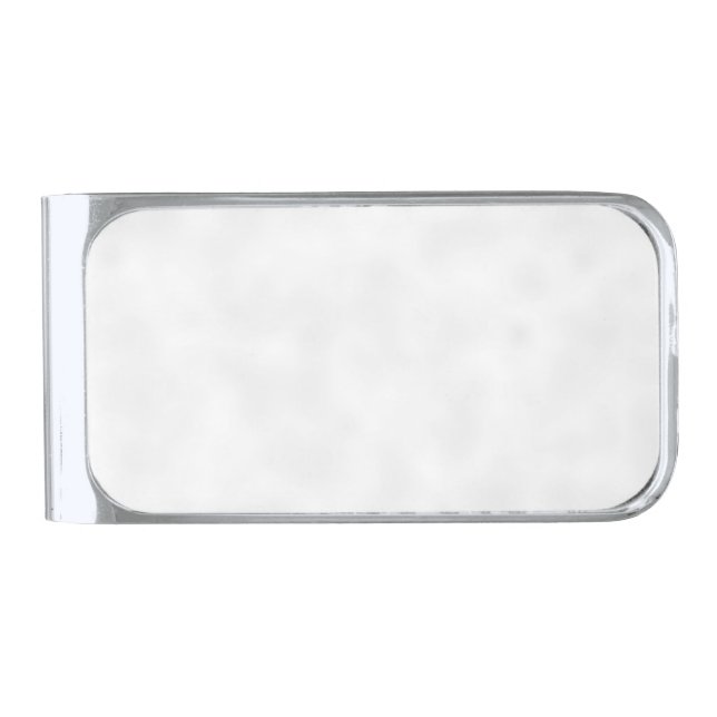 Blank For You To Customize - Silver Finish Money Clip (Front)