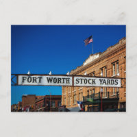 Blank Fort Worth Stockyards Texas Historic Cowtown