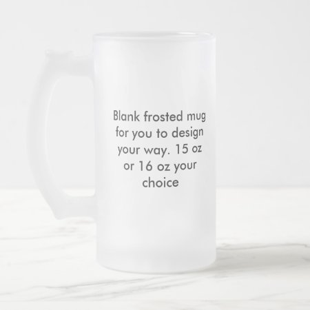 Blank Frosted Mug