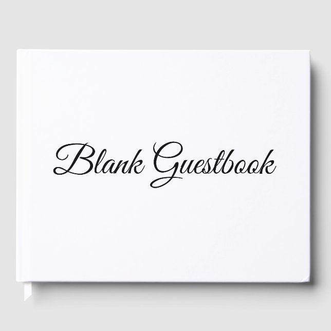 Blank Fully Customizable Wedding Guestbook (Front)