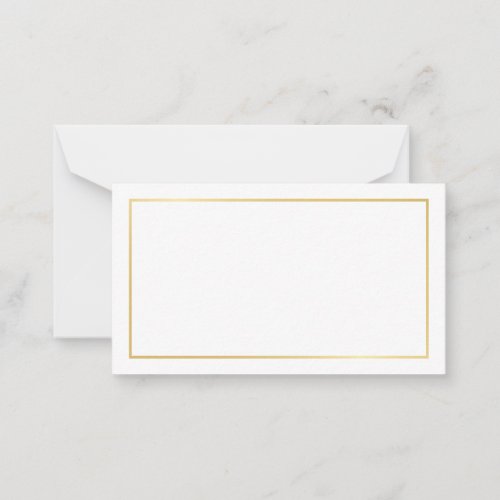 Blank Gold and White Wedding Advice and Wishes