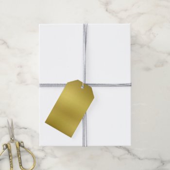 Blank Gold Background Template Gift Tags by bestcustomizables at Zazzle