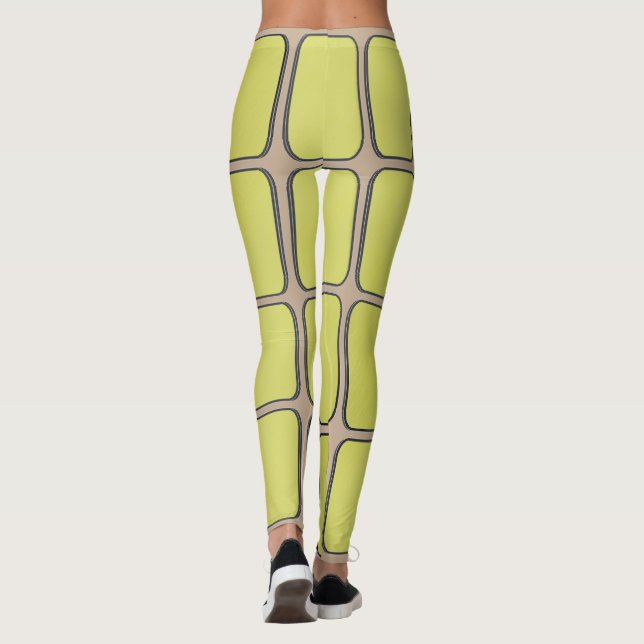Blank Gold Bars Leggings (Back)