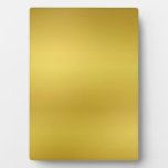 Blank Gold Custom Background Template Plaque at Zazzle
