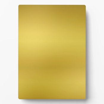 Blank Gold Custom Background Template Plaque by bestcustomizables at Zazzle