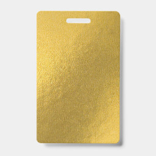 Blank Gold DIY Template Custom Text Photo Image  Badge