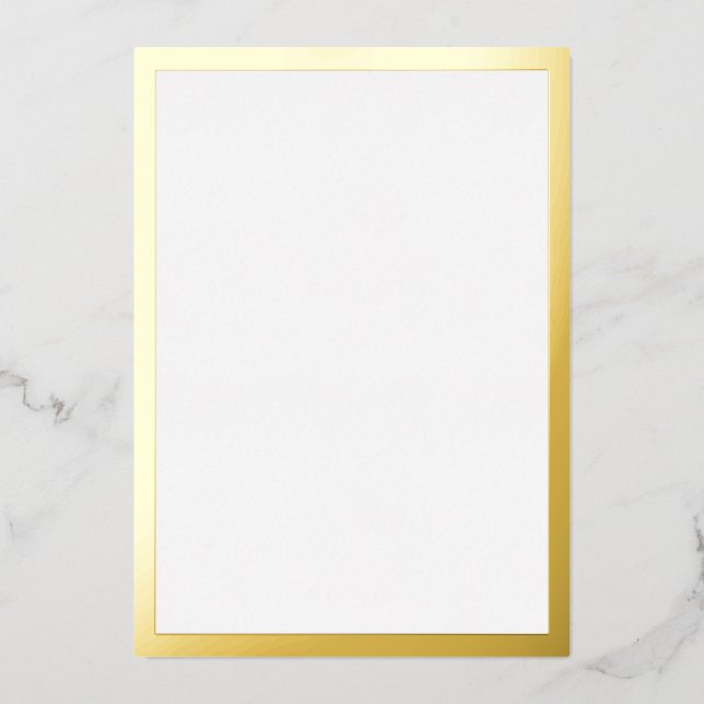 Blank Gold Foil Invitation (Front)