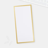 Blank Gold Magnetic Notepad