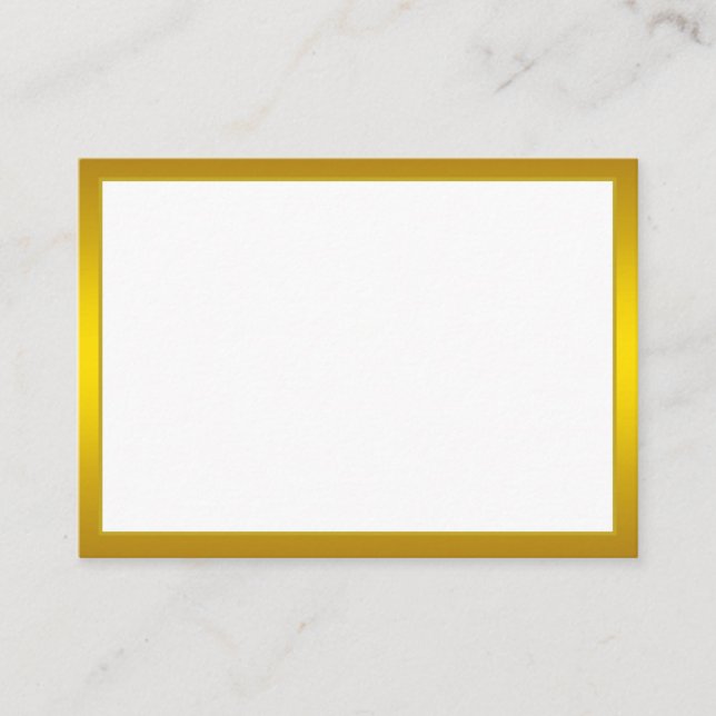 Blank Gold Mommy Advice Card Wedding, Wife, Bride (Front)