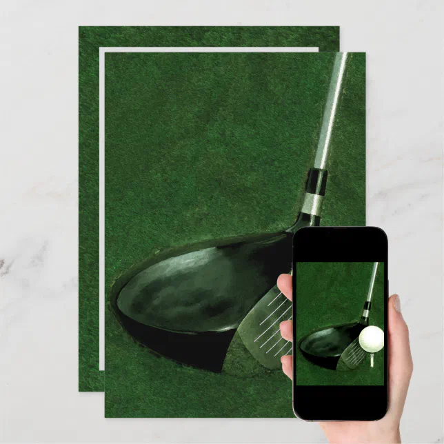 Blank Golf Themed Invitation Zazzle