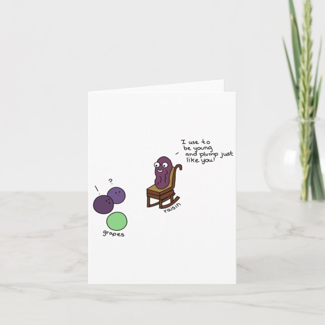 Blank Grandparent Raisin Card (Front)