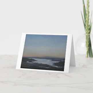 Blank Greeting Card Hudson River Landscape