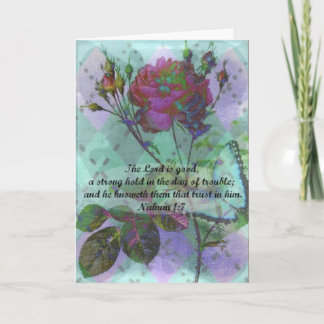 Blank Greeting card with Bible verse