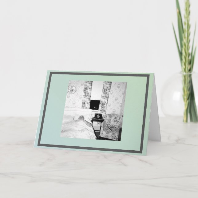 Blank Greeting Card With Funny Photo. (Front)