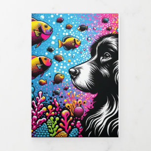 Blank Greeting card with Pop Art design Truffle