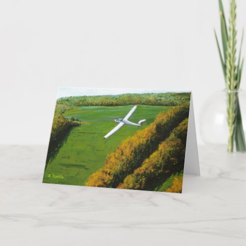 Blank Greeting Card with Solo Flight Design