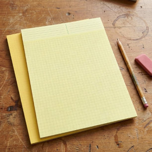 Blank Grid Yellow Graph Paper Sheets (Inch Square)