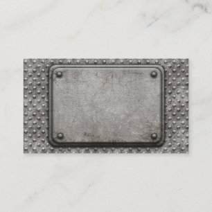Blank grunge metal design business card