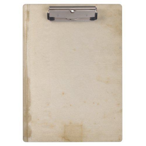 Blank Grungy Antique Stained Paper Clipboard