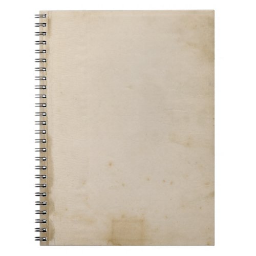Blank Grungy Antique Stained Paper Notebook